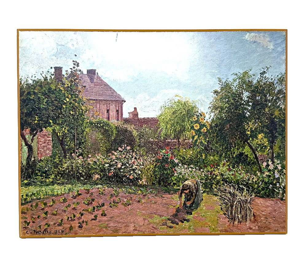 Camille Pissarro The Artist's Garden at Eragny 1898 Reproduction Plaque